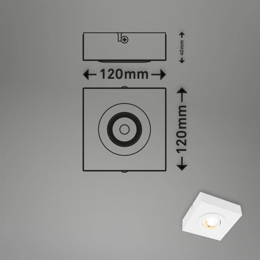 Briloner 3996016 - Faretto LED CTS LED/4W/230V 2700/4000K bianco