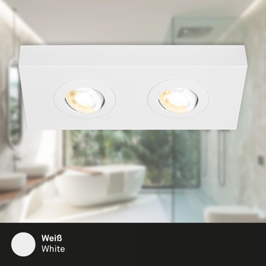 Briloner 3996026 - Faretto LED CTS 2xLED/4W/230V 2700/4000K bianco