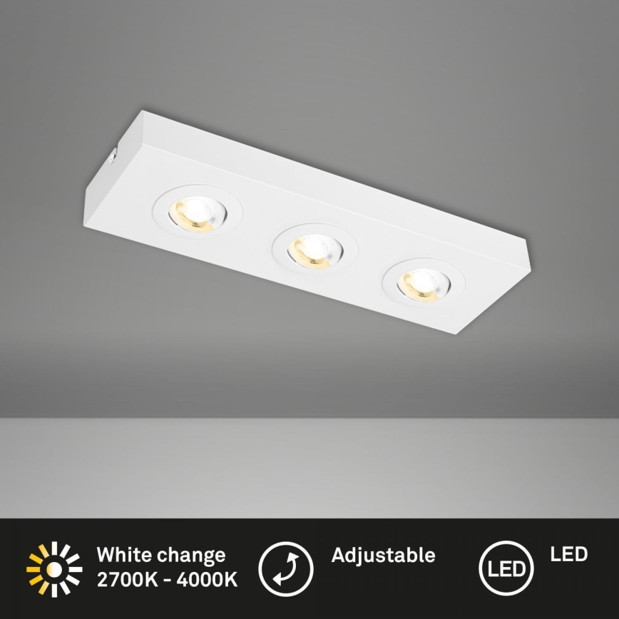 Briloner 3996036 - LED-Strahler CTS 3xLED/4W/230V 2700/4000K weiß