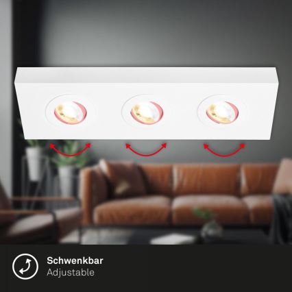 Briloner 3996036 - LED-Strahler CTS 3xLED/4W/230V 2700/4000K weiß
