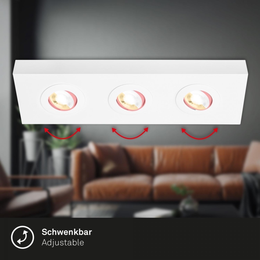 Briloner 3996036 - LED-Strahler CTS 3xLED/4W/230V 2700/4000K weiß