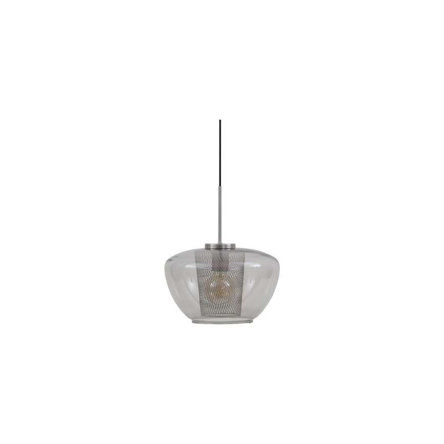 Briloner 4016-014 - Suspension à câble SEVENTIES 1xE27/40W/230V gris fumé
