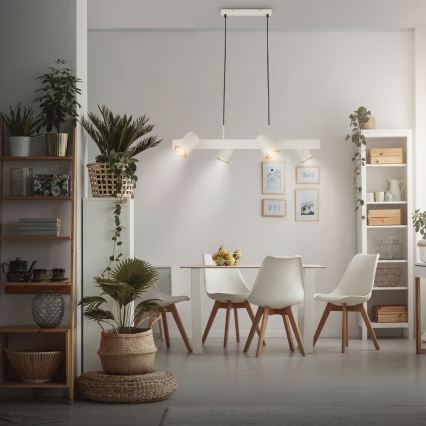 Briloner 4058044 - Suspension sur câble ERA 4xGU10/10W/230V crème