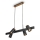 Briloner 4059045 - Lampadario a cavo ERA 4xGU10/10W/230V nero