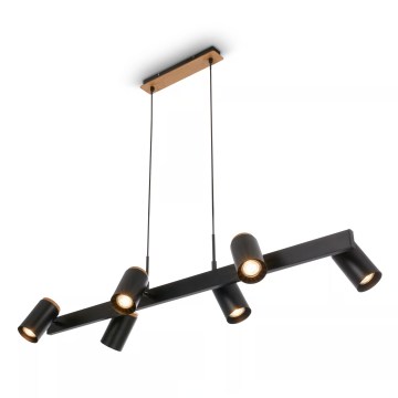 Briloner 4059065 - Suspension à câble ERA 6xGU10/10W/230V noir