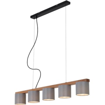 Briloner 4075-054 - Lampadario a sospensione su cavo RHON 5xE14/25W/230V
