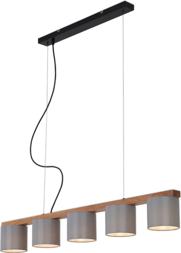 Briloner 4075-054 - Pendelleuchte an Stahlseil 5xE14/25W/230V