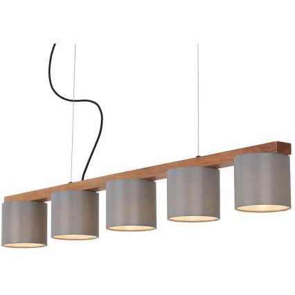 Briloner 4075-054 - Suspension sur câble RHON 5xE14/25W/230V