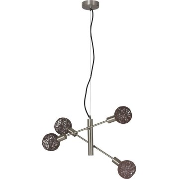 Briloner 4814-042 - Lampadario a sospensione con filo NATURE 5xE14/5,5W/230V