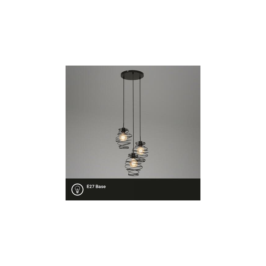 Briloner 4870-035 - Pendelleuchte an Kabel 3xE27/60W/230V