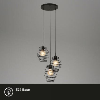 Briloner 4870-035 - Suspension sur câble 3xE27/60W/230V