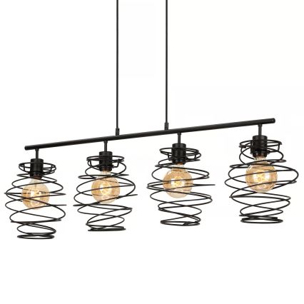 Briloner 4871-045 - Lampadario sospeso su cavo 4xE27/60W/230V