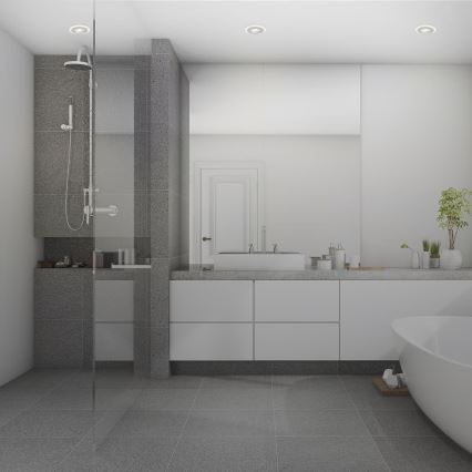 Briloner 7039034 - 3er-Set LED-Badezimmer-Einbauleuchte 3xLED/5W/230V IP44 mattchrom