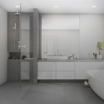 Briloner 7039036 - ENSEMBLE 3xLED Plafonnier encastré pour salle de bains 3xLED/5W/230V IP44 blanc