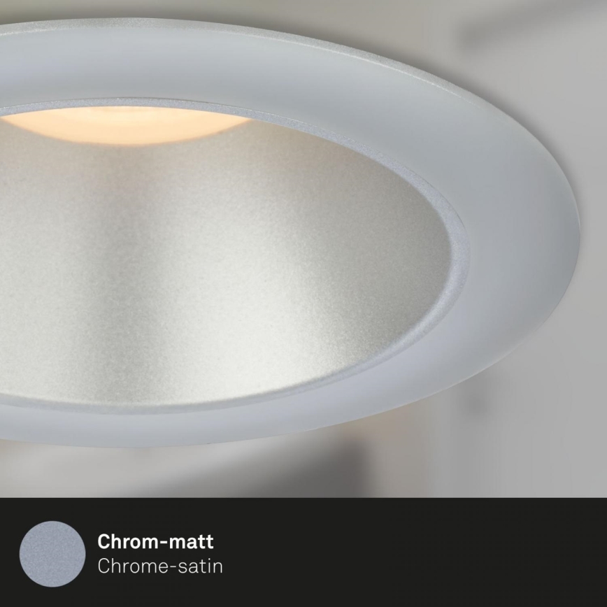 Briloner 7041-034 - LOT 3x Spot encastrable de salle de bain LED/4,9W/230V IP44 argent