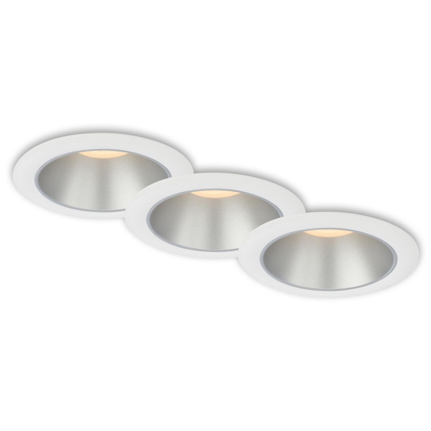 Briloner 7041-036 - SET 3x Lampada LED da incasso per bagni LED/4,9W/230V IP44 bianco