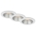 Briloner 7041-036 - SET 3x Lampada LED da incasso per bagni LED/4,9W/230V IP44 bianco