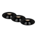 Briloner 7042-035 - SET 3x Lampada da incasso per bagno 1xGU10/9W/230V IP23