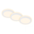 Briloner 7055-036 - SET 3x Lampada LED da incasso per bagni LED/3W/230V IP44