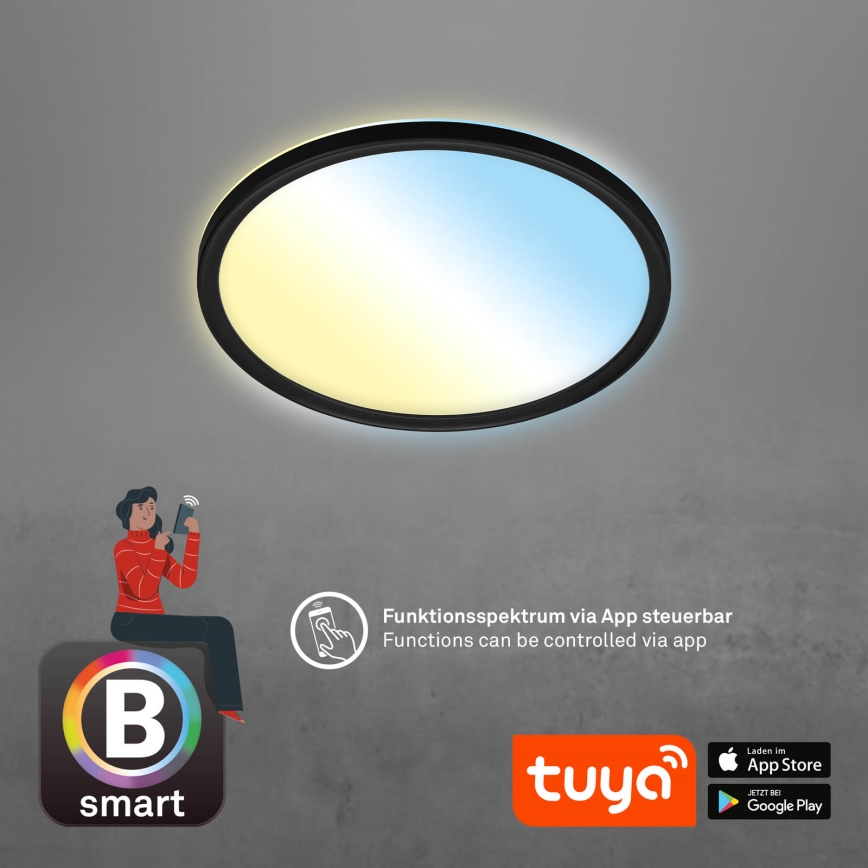 Briloner 7058-015 - Dimmbares LED-Licht SLIM LED/18W/230V 2700-6500K Wi-Fi Tuya + Fernbedienung