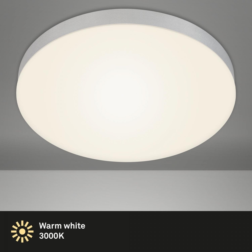 Briloner 7068-014 - Plafoniera LED FLAME LED/24,5W/230V 3000K diametro 38 cm argento