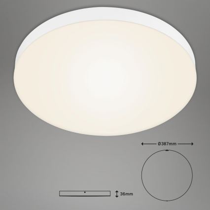 Briloner 7068-016 - Plafoniera LED FLAME LED/24,5W/230V 3000K diametro 38 cm bianco