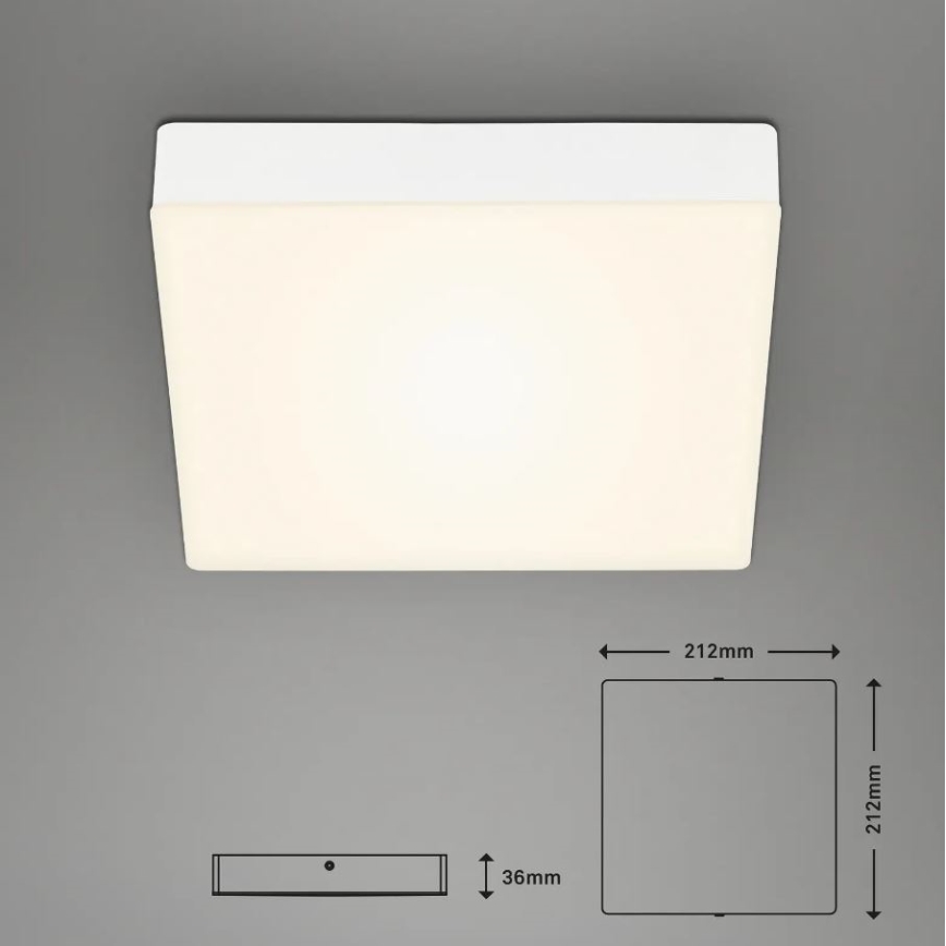 Briloner 7070-016 - Plafonnier LED FLAME LED/16W/230V blanc