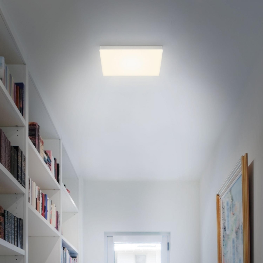 Briloner 7071-014 - LED-Deckenleuchte FLAME LED/21W/230V 3000K 28,7x28,7 cm silbern