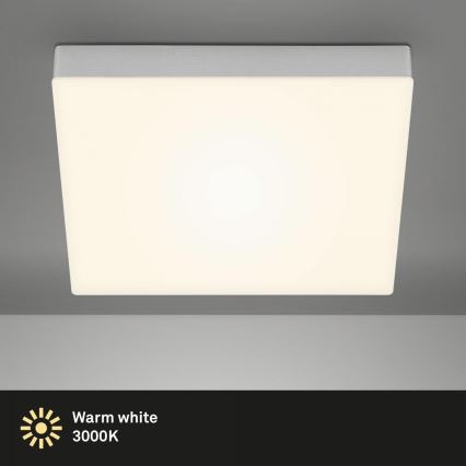 Briloner 7071-014 - LED-Deckenleuchte FLAME LED/21W/230V 3000K 28,7x28,7 cm silbern