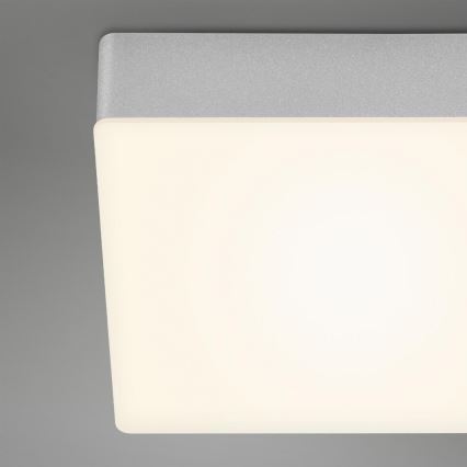 Briloner 7071-014 - LED-Deckenleuchte FLAME LED/21W/230V 3000K 28,7x28,7 cm silbern