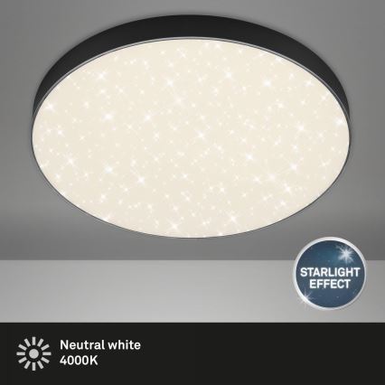 Briloner 7075-415 - Plafoniera LED STAR SKY LED/24,5W/230V 4000K diametro 38 cm nero