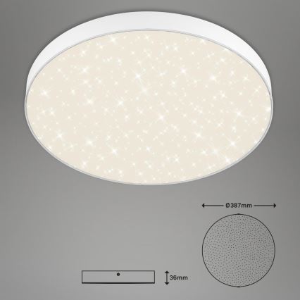 Briloner 7075-416 - Plafoniera LED STAR SKY LED/24,5W/230V 4000K diametro 38 cm bianco