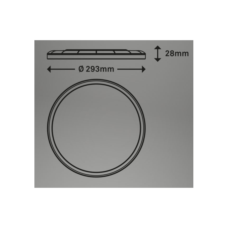 Briloner 7079-015 - Plafonnier à intensité variable LED SLIM LED/18W/230V 2700-6500K + télécommande