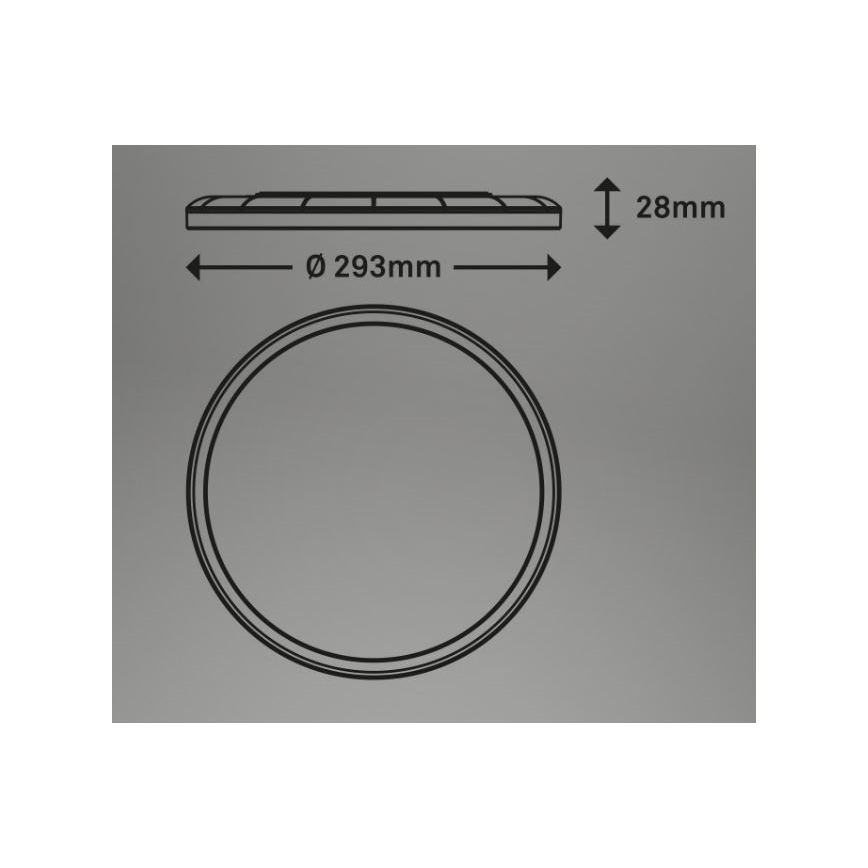 Briloner 7079-016 - Plafoniera LED dimmerabile SLIM LED/18W/230V 2700-6500K + telecomando
