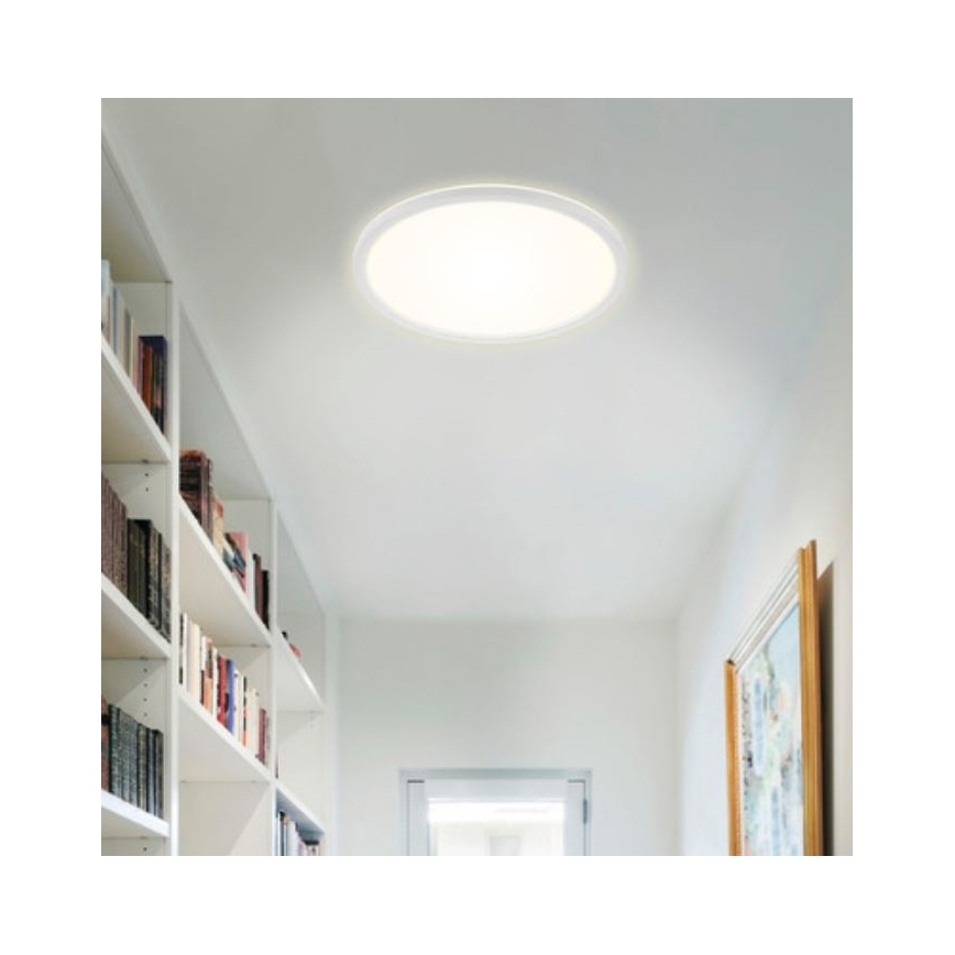 Briloner 7079-016 - Plafonnier à intensité variable LED SLIM LED/18W/230V 2700-6500K + télécommande