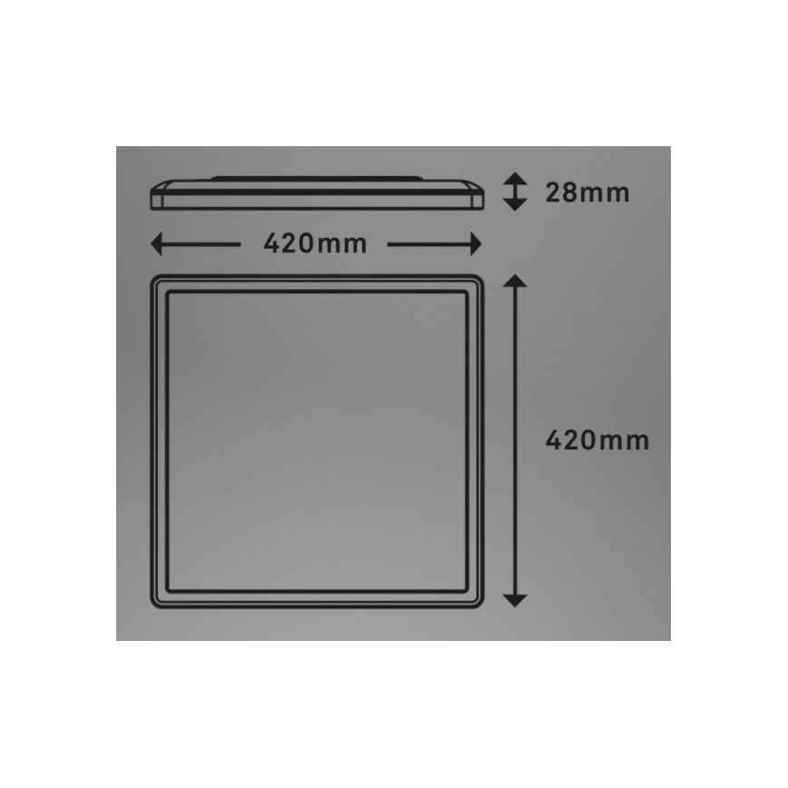 Briloner 7082-016 - Plafonnier à intensité variable LED SLIM LED/22W/230V 2700-6500K + télécommande