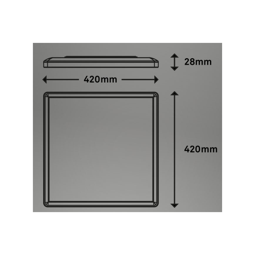 Briloner 7091-416 - LED RGBW dimmbare Deckenleuchte SLIM LED/22W/230V + Fernbedienung