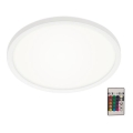 Briloner 7092-416 - Plafoniera dimmerabile RGBW SLIM LED/15W/230V + telecomando