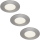 Briloner 7103432 - 3er-Set dimmbare Badezimmer-Einbauleuchten LED/4,9W/230V IP44 mattchrom