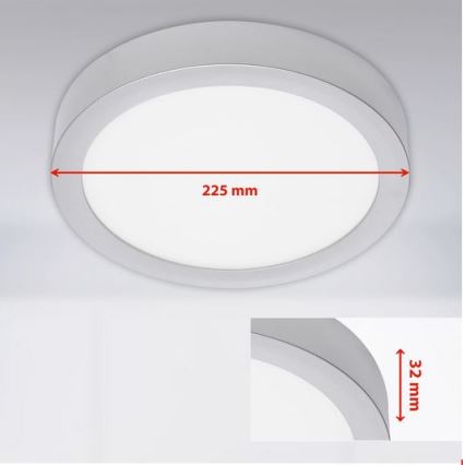 Briloner 7117-414 - Plafoniera LED FIRE LED/16,5W/230V 4000K