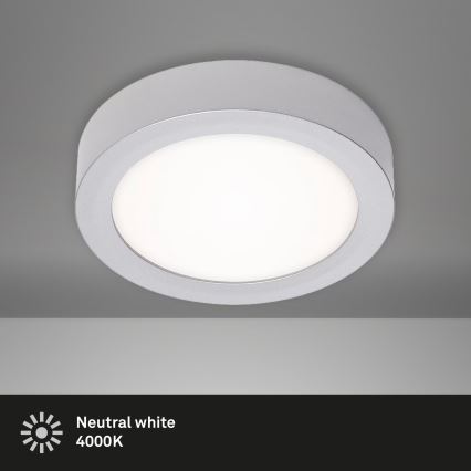 Briloner 7122-014 - Lampada da soffitto LED FIRE LED/11W/230V 3000K diam. 17 cm Argento