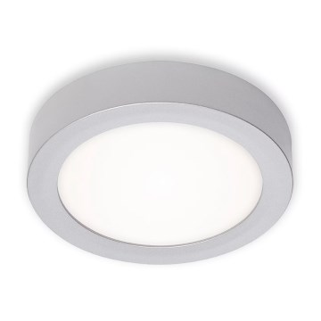 Briloner 7122-014 - Plafonnier LED FIRE, 11 W, 230 V, 3000 K, Ø 17 cm, argenté