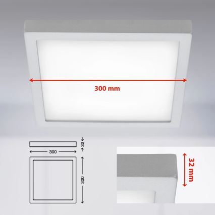 Briloner 7142-414 - Plafoniera LED FIRE LED/21W/230V 4000K