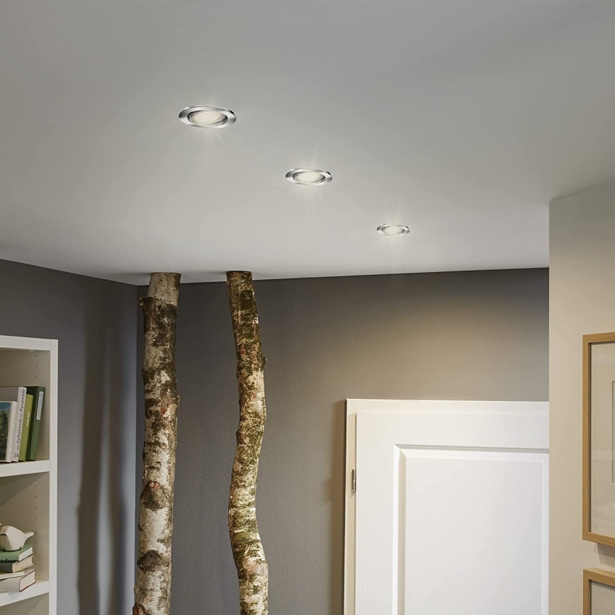 Briloner 7148-038-SET 3xLED Dimmbare Badezimmerleuchte 1xGU10/5W/230V IP23