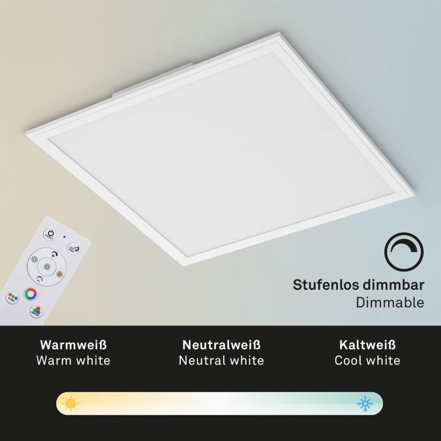 Briloner 7152-016 - LED RGB Dimmbares Aufbaupanel COLOUR LED/24W/230V 3000-6500K + Fernbedienung
