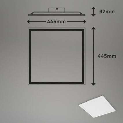Briloner 7152-016 - LED RGB Dimmbares Aufbaupanel COLOUR LED/24W/230V 3000-6500K + Fernbedienung