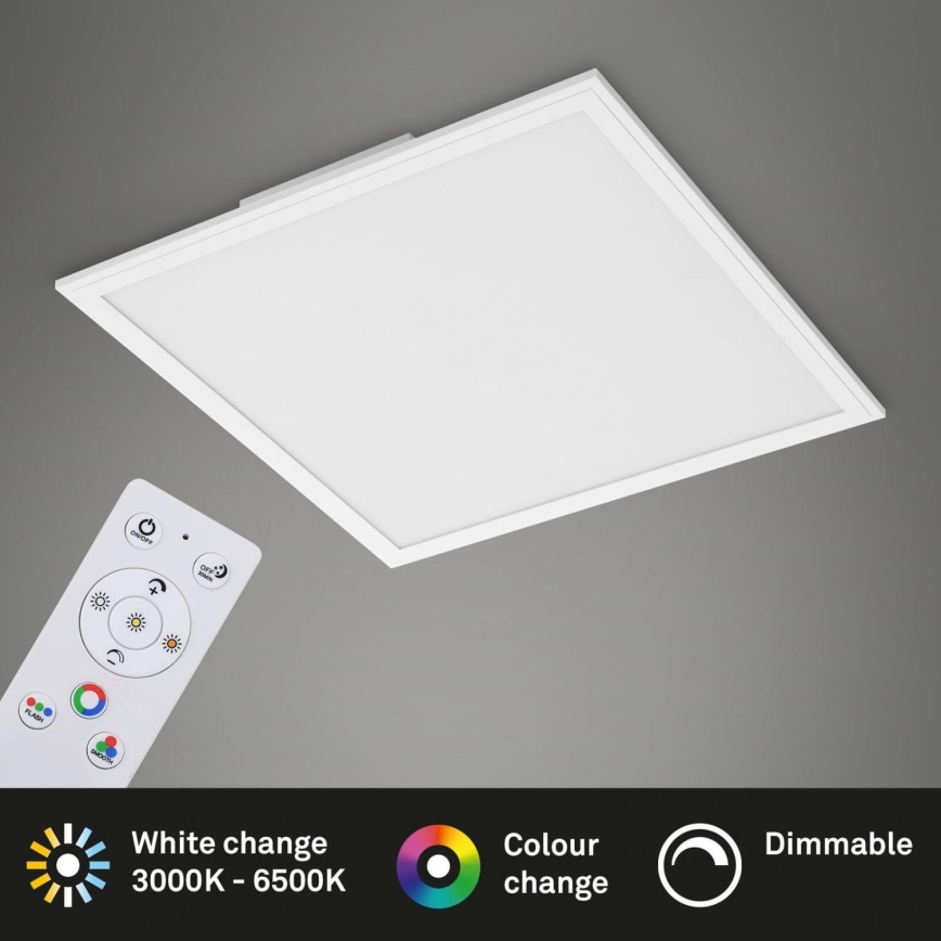 Briloner 7152-016 - Panneau RGB en saillie à intensité variable COLOUR LED/24W/230V 3000-6500K + télécommande