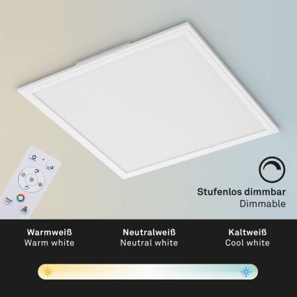 Briloner 7152-016 - Panneau RGB en saillie à intensité variable COLOUR LED/24W/230V 3000-6500K + télécommande