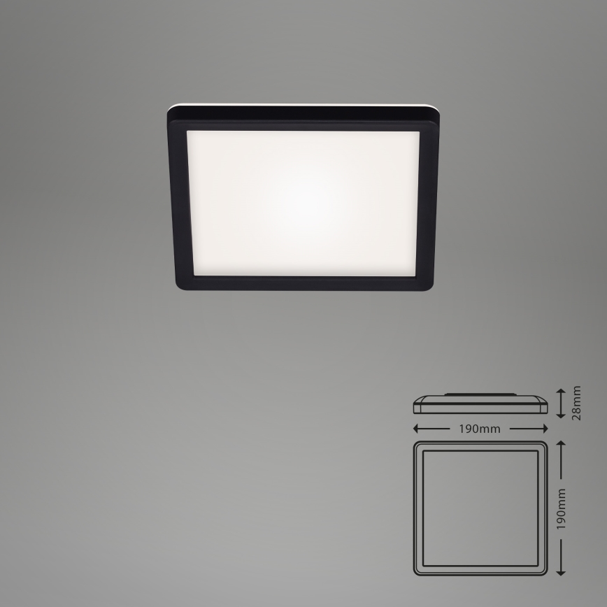 Briloner 7153-415 - LED Deckenleuchte SLIM LED/12W/230V 19x19 cm