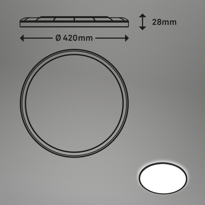 Briloner 7157-415 - Plafoniera LED SLIM LED/22W/230V diametro 42 cm